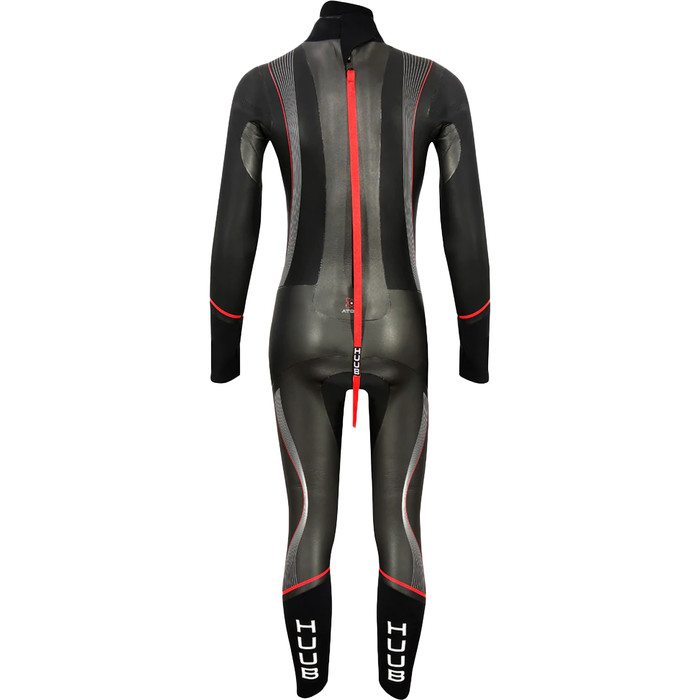 2023 Huub Junior Alpha Atom Neoprenanzug ALPHAATOM - Black / Red